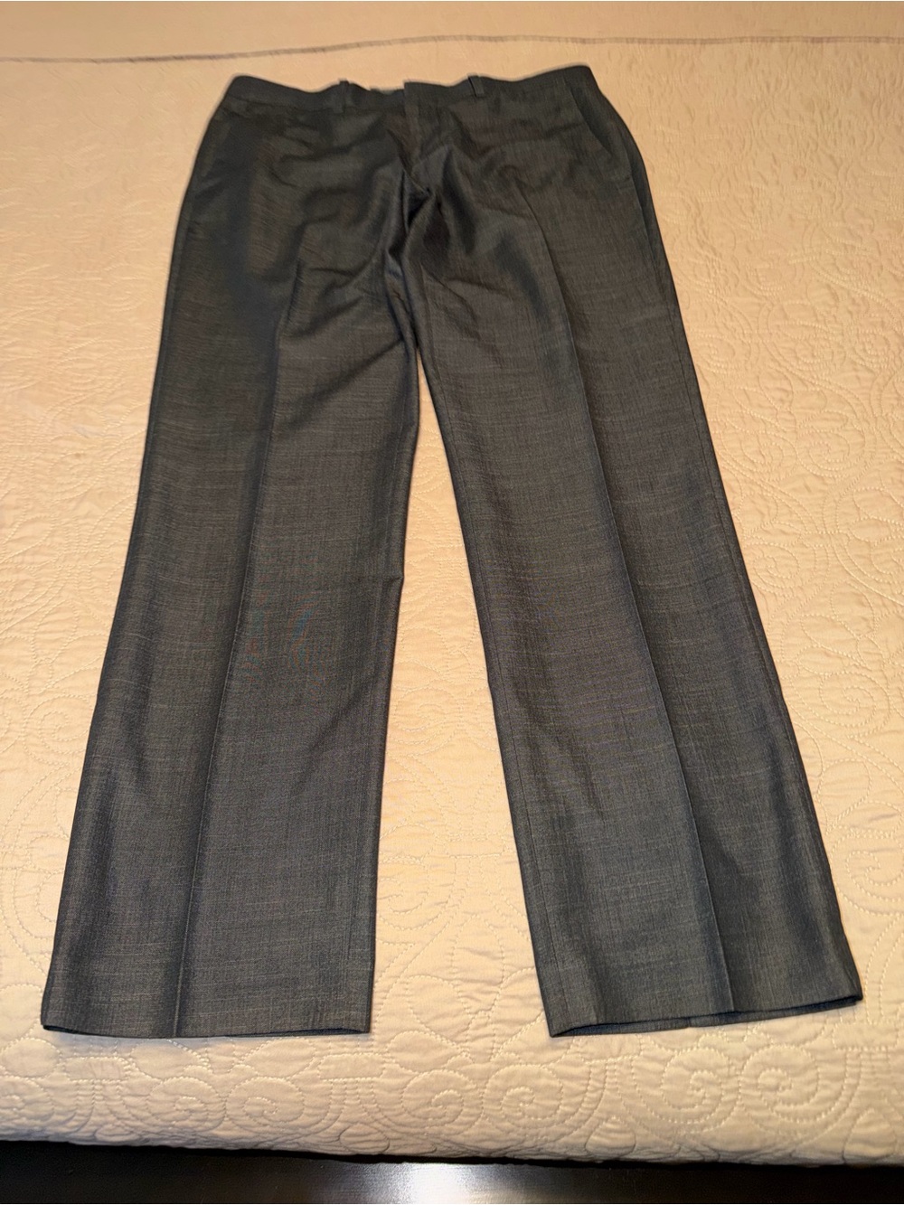 Perry Ellis Men's Dress slim fit Pants in Charcoal